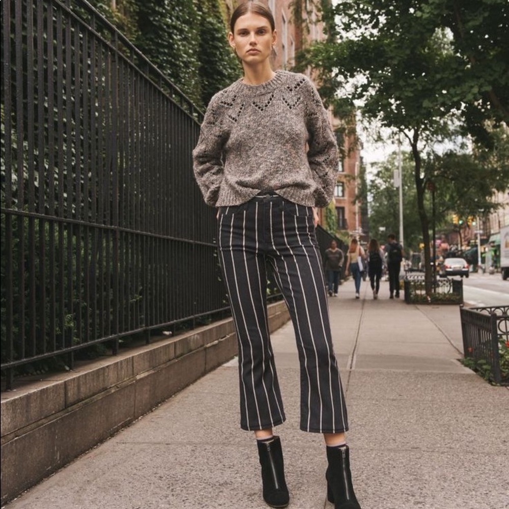 Madewell Cali Demi Boot Jeans Elsie Stripe